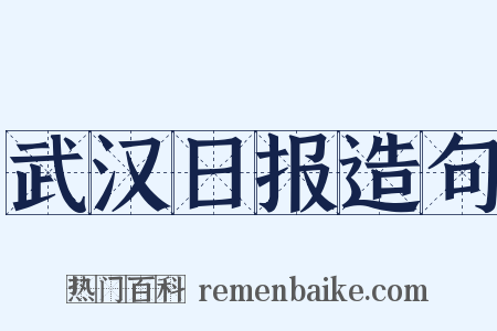 武汉日报造句是什么意思的图片